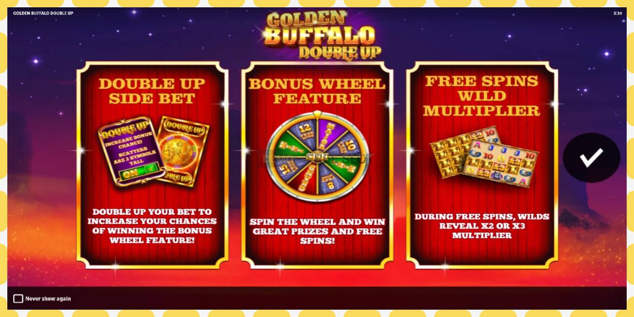 Demo slot Golden Buffalo Double Up free and without registration, picture - 1