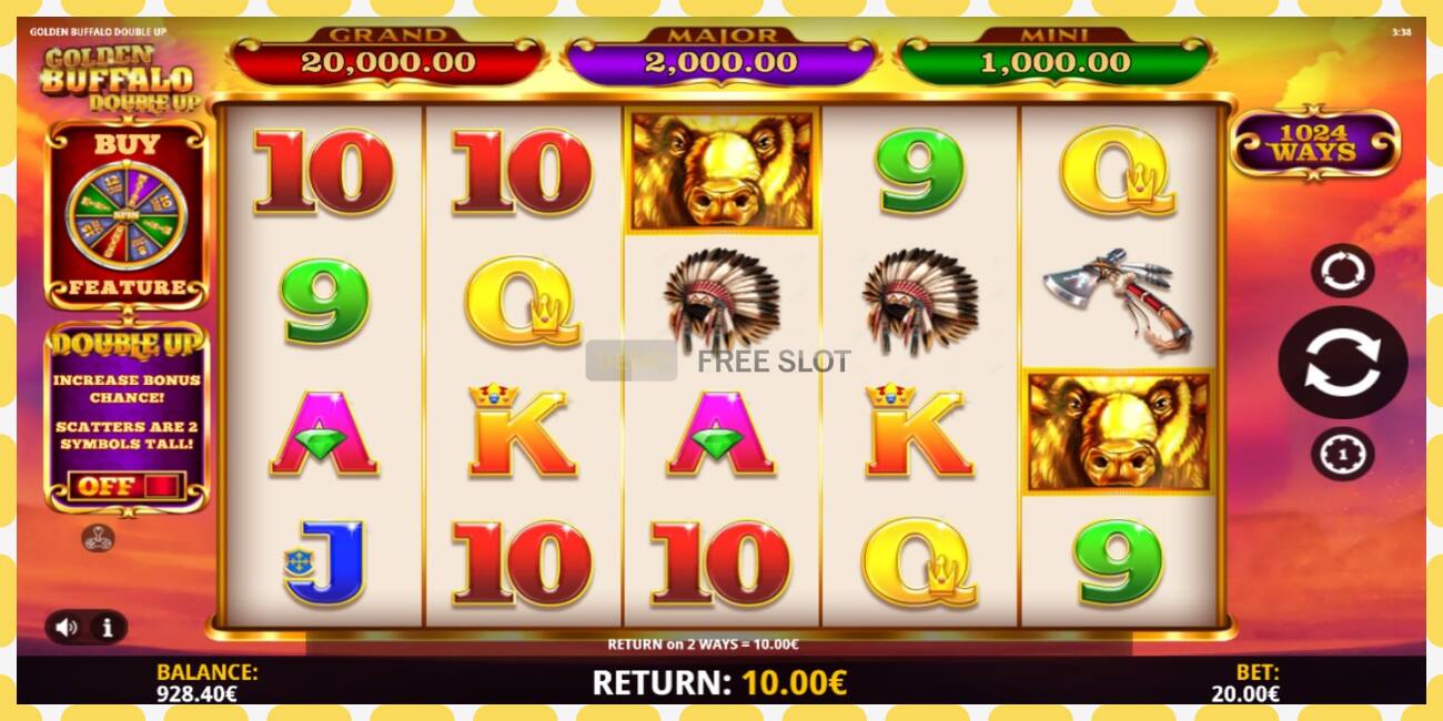 Demo slot Golden Buffalo Double Up free and without registration, picture - 1