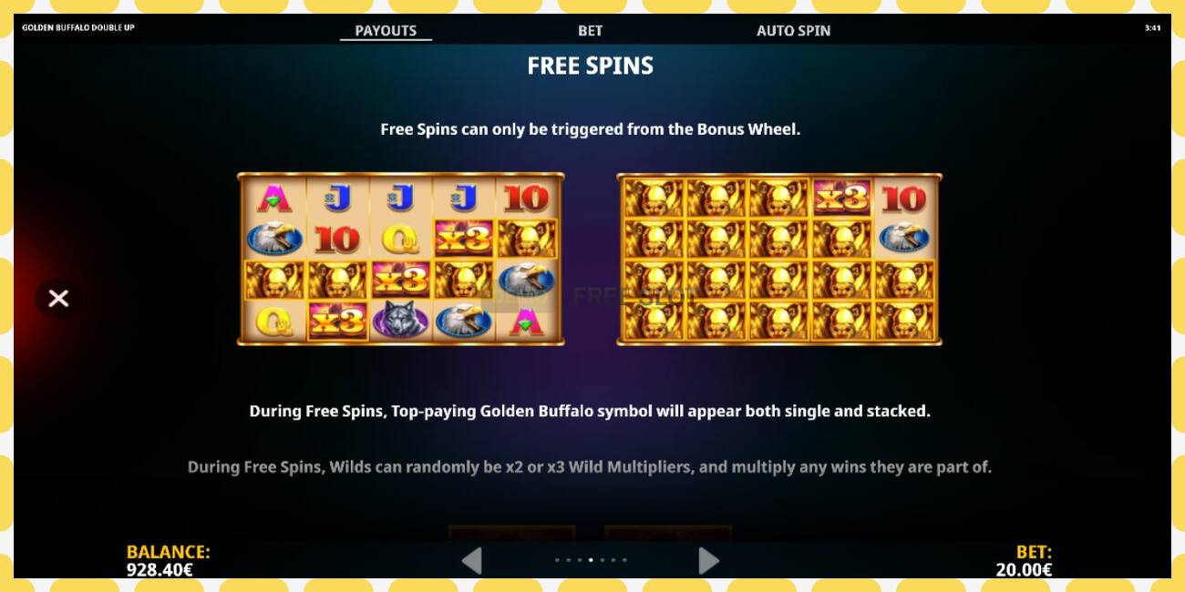 Demo slot Golden Buffalo Double Up free and without registration, picture - 1