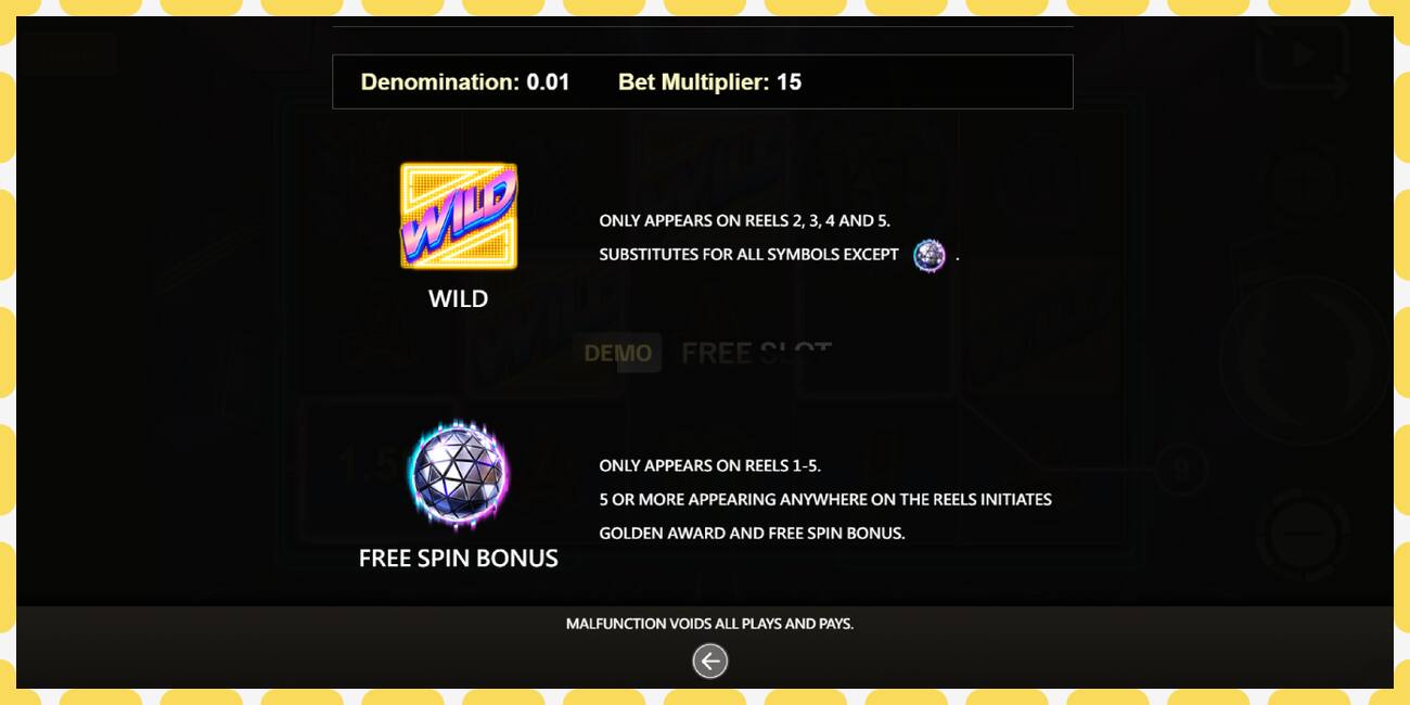 Demo slot Golden Disco free and without registration, picture - 1