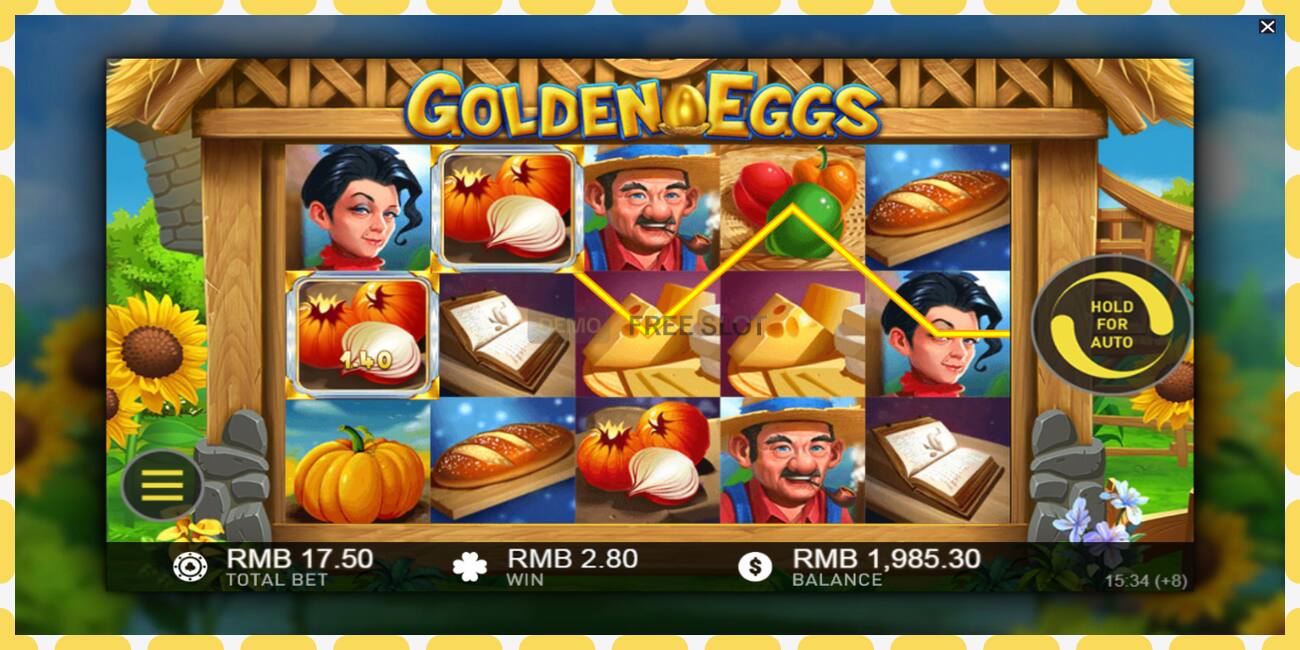 Demo slot Golden Eggs නොමිලේ සහ ලියාපදිංචියකින් තොරව, පින්තූරය - 1