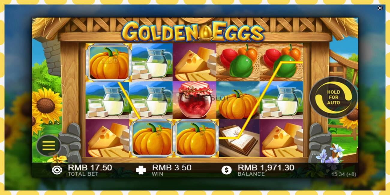 Demo slot Golden Eggs නොමිලේ සහ ලියාපදිංචියකින් තොරව, පින්තූරය - 1