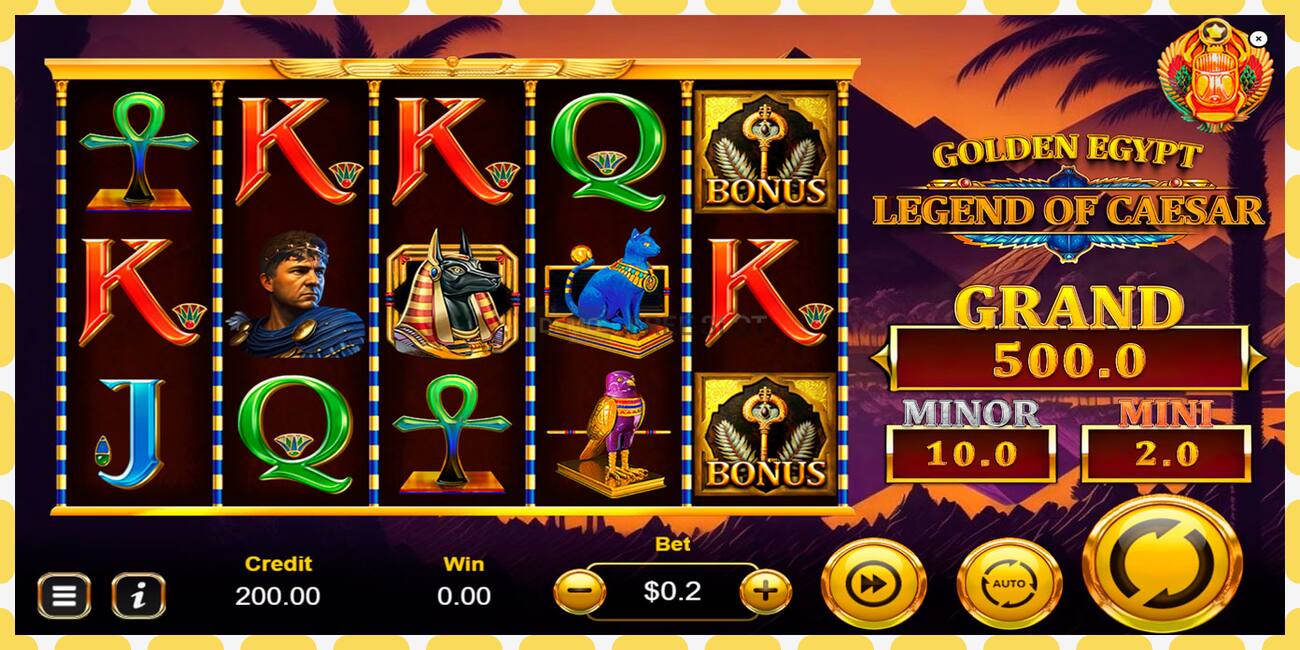 Demo slot Golden Egypt Legend of Caesar free and without registration, picture - 1