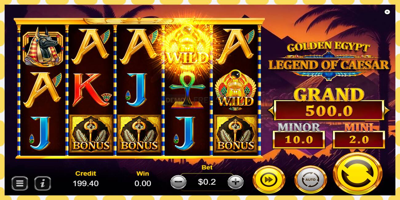 Slot demo Golden Egypt Legend of Caesar percuma dan tanpa pendaftaran, gambar - 1