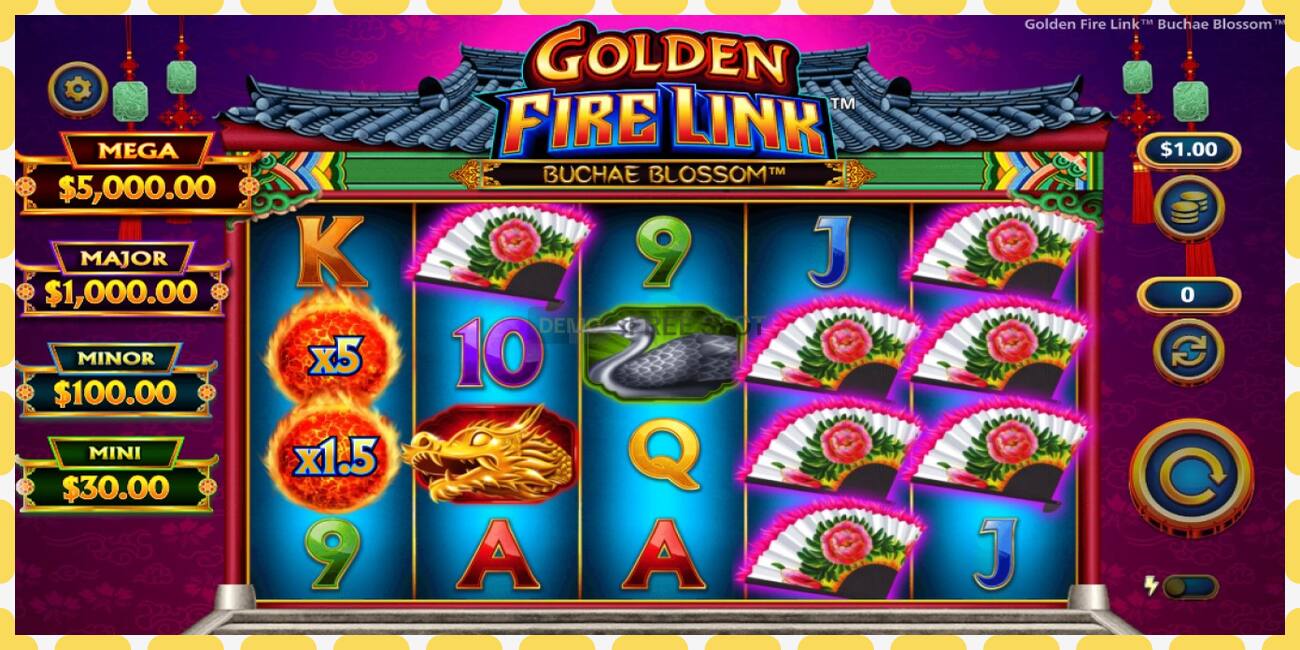 დემო სლოტი Golden Fire Link Buchae Blossom უფასო და რეგისტრაციის გარეშე, სურათი - 1