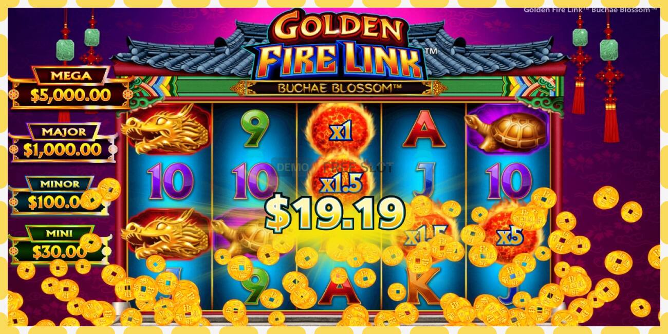 Demo slot Golden Fire Link Buchae Blossom free and without registration, picture - 1