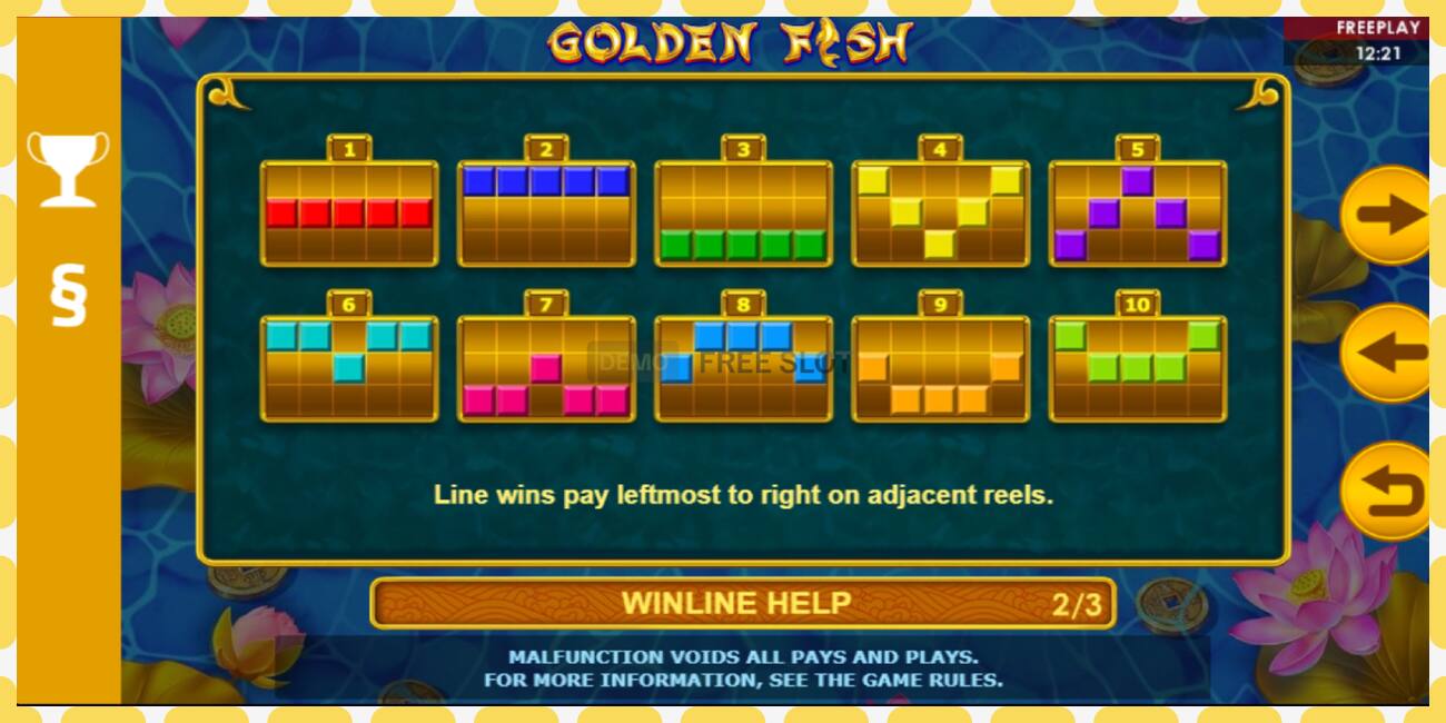 Ranura de demostració Golden Fish gratuït i sense registre, imatge - 1