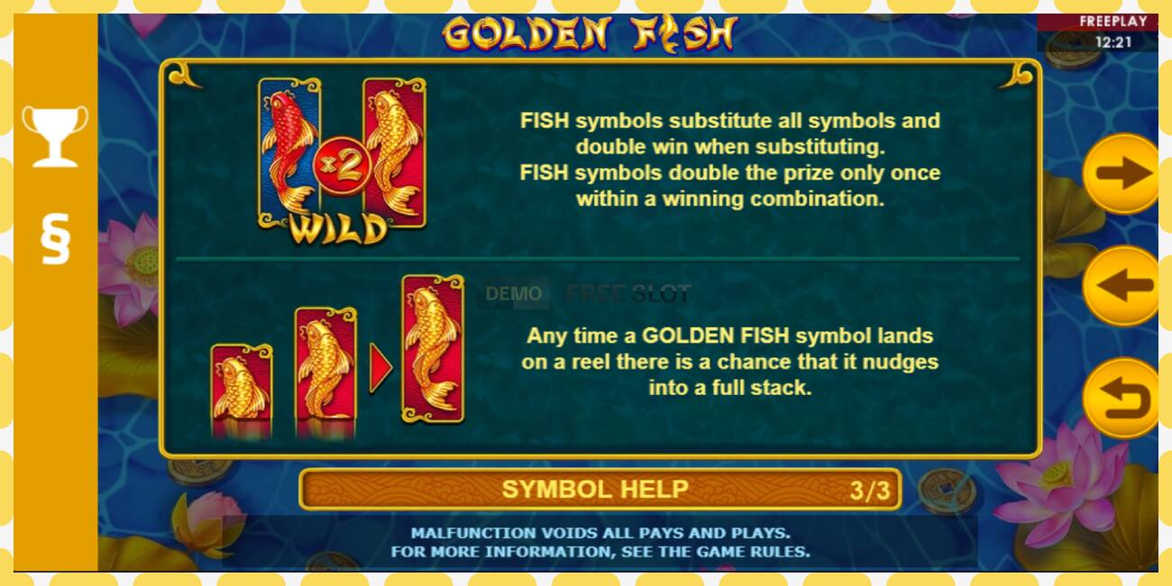 חריץ הדגמה Golden Fish חינם וללא הרשמה, תְמוּנָה - 1