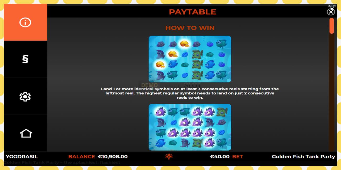 Demo slot Golden Fish Tank Party free and without registration, picture - 1