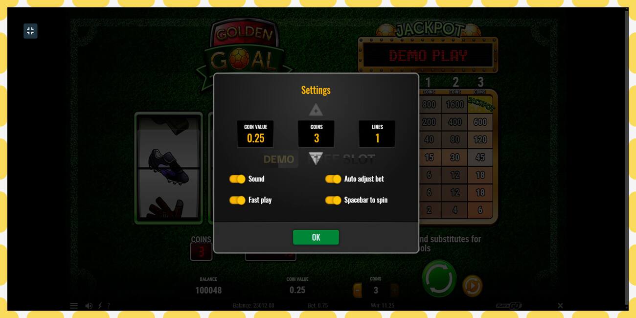 Demo slot Golden Goal free and without registration, picture - 1