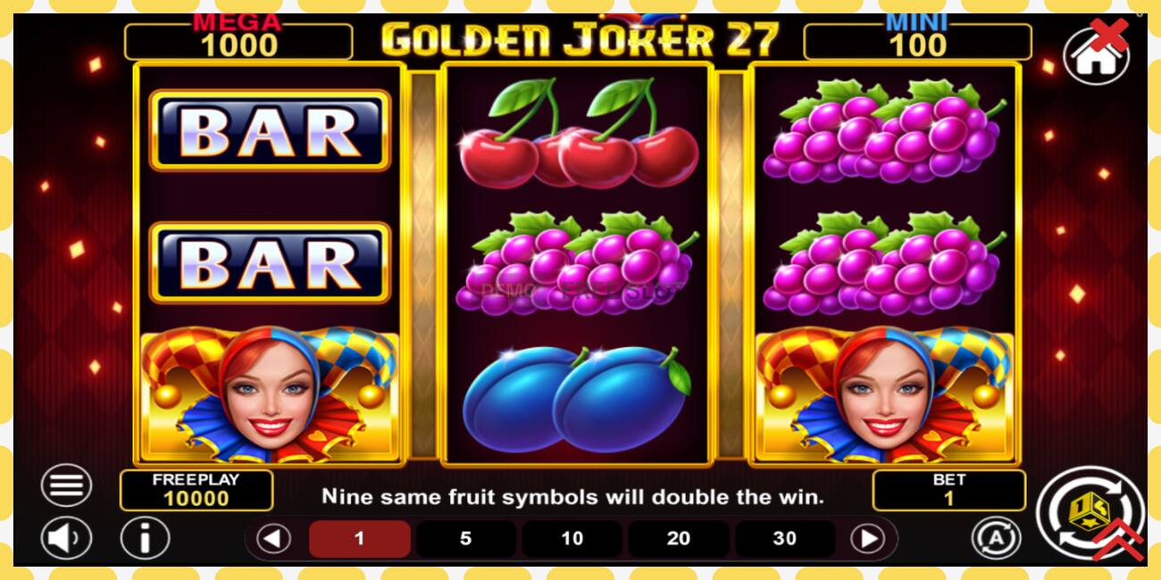 Demo slot Golden Joker 27 Hold & Win free and without registration, picture - 1