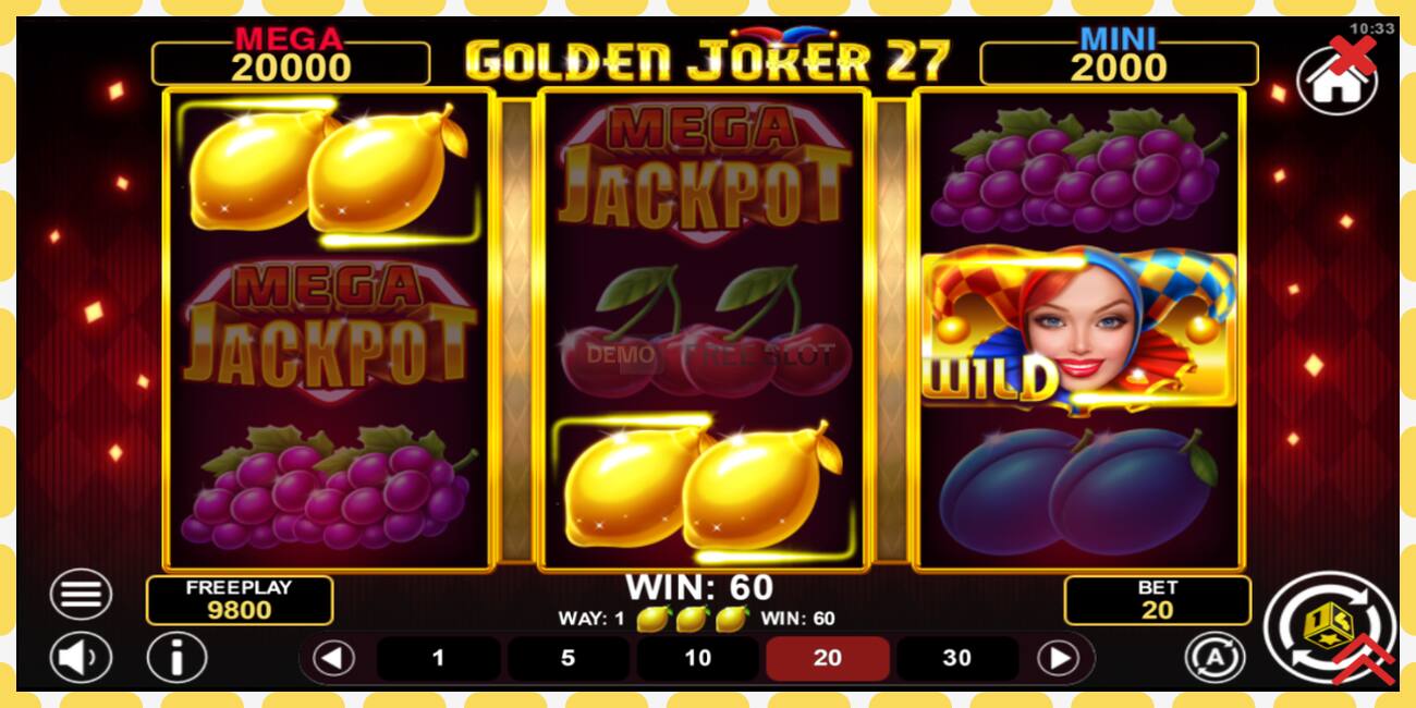 Demo slot Golden Joker 27 Hold & Win free and without registration, picture - 1