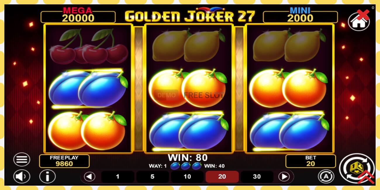 Demo slot Golden Joker 27 Hold & Win free and without registration, picture - 1