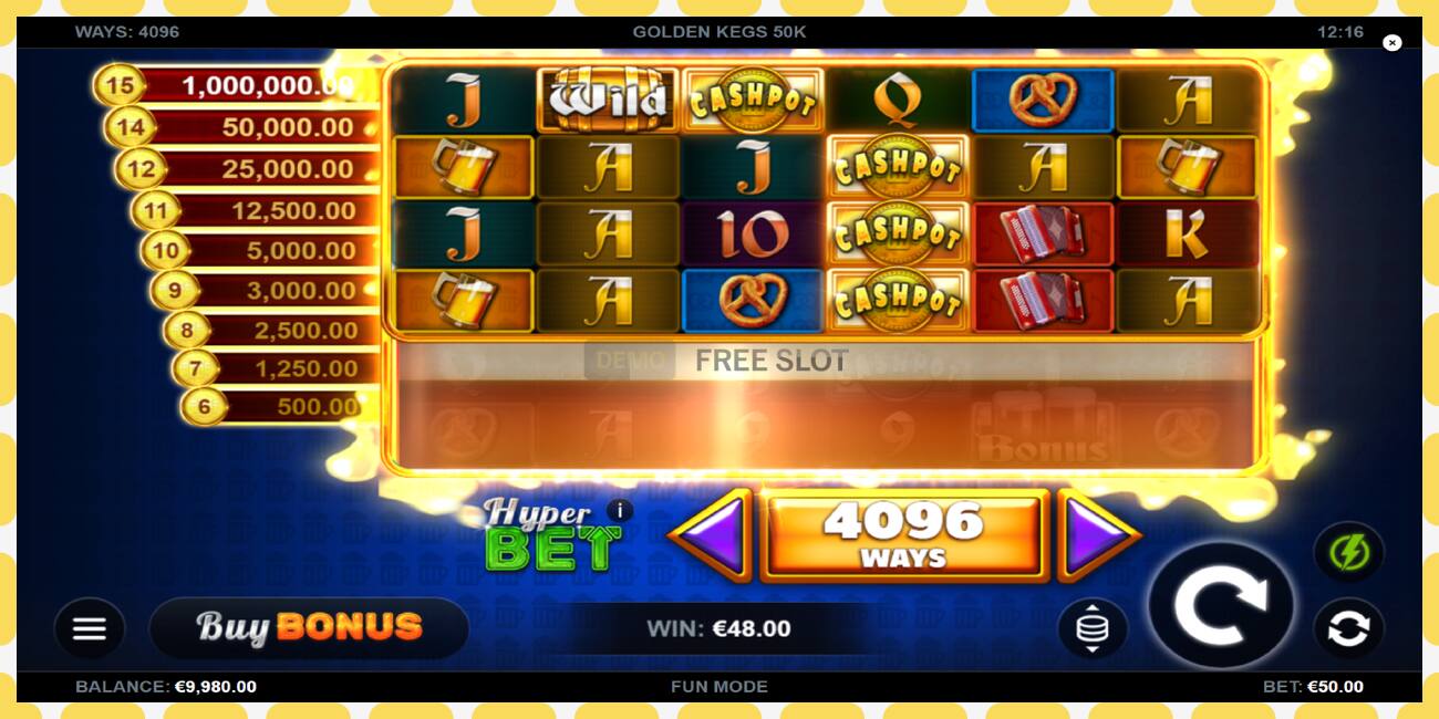 Demo slot Golden Kegs 50K free and without registration, picture - 1