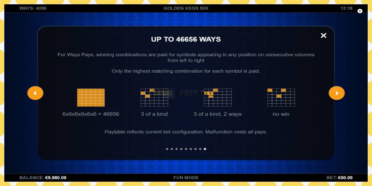 Demo slot Golden Kegs 50K free and without registration, picture - 1