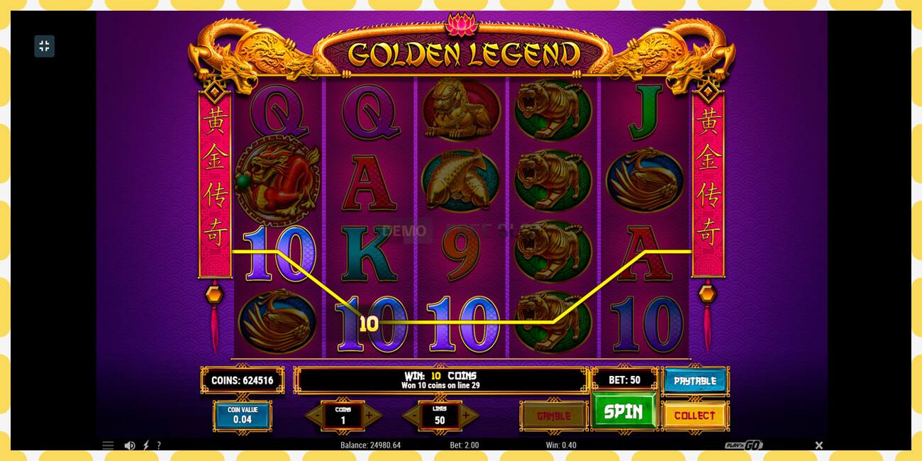 Demo slot Golden Legend free and without registration, picture - 1