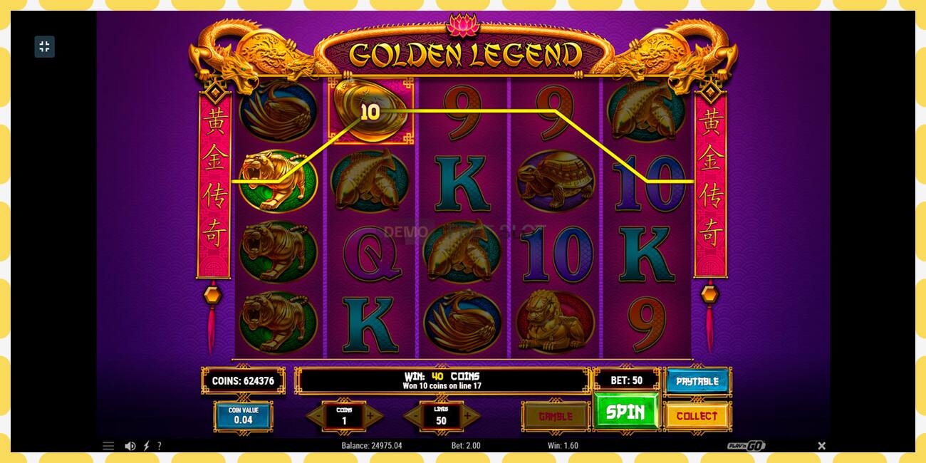 Demo slot Golden Legend free and without registration, picture - 1