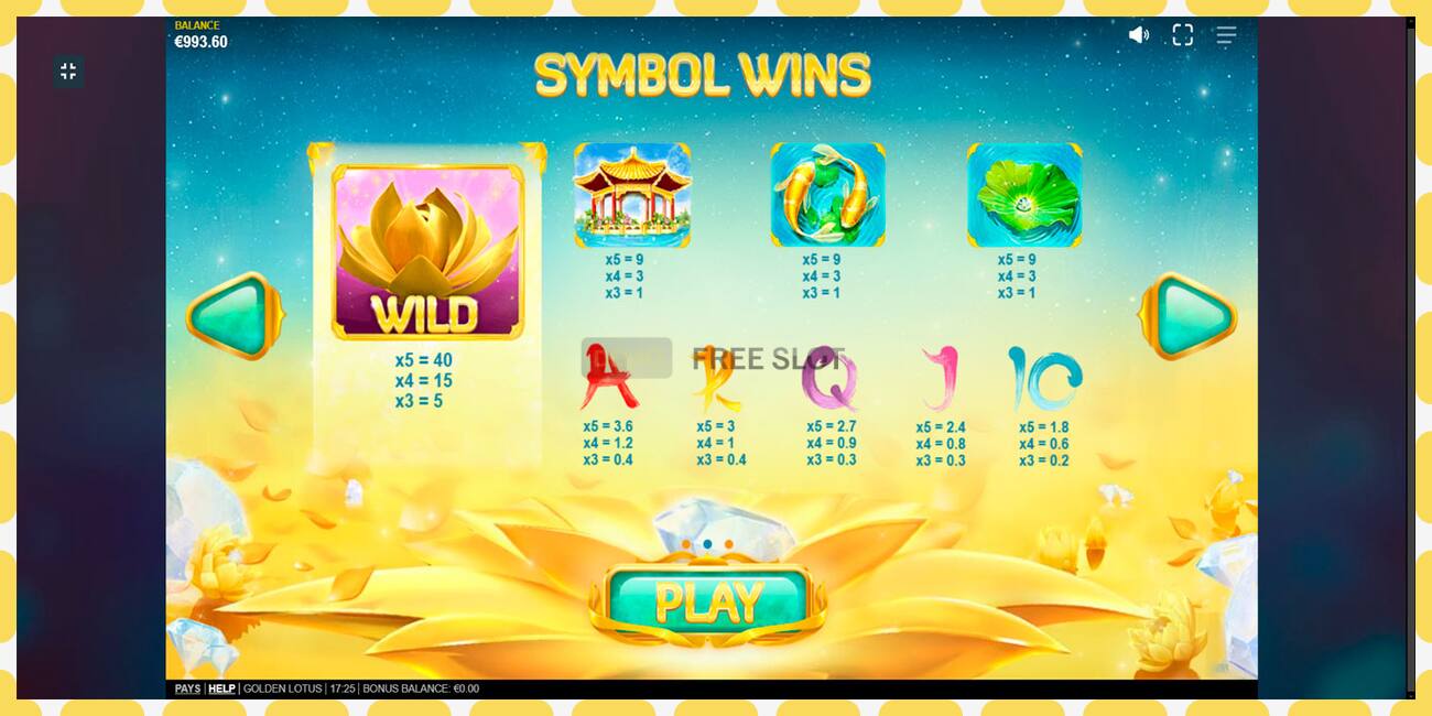 Demo slot Golden Lotus free and without registration, picture - 1