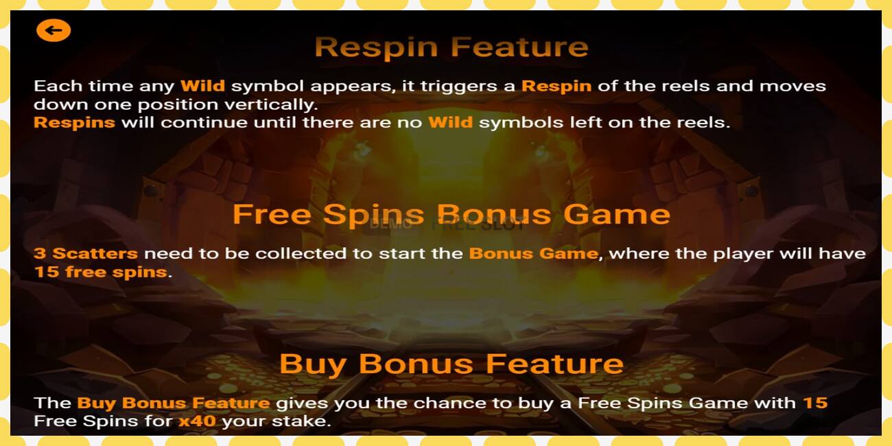 Demo slot Golden Mine free and without registration, picture - 1