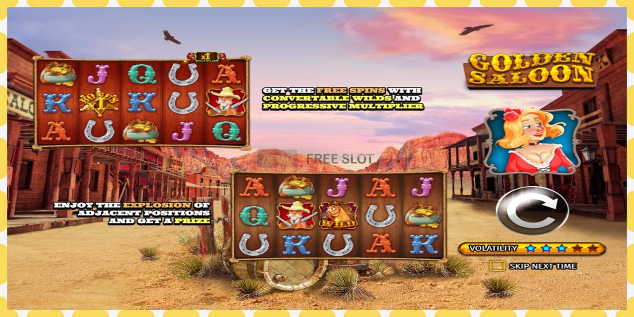 Demo slot Golden Saloon free and without registration, picture - 1