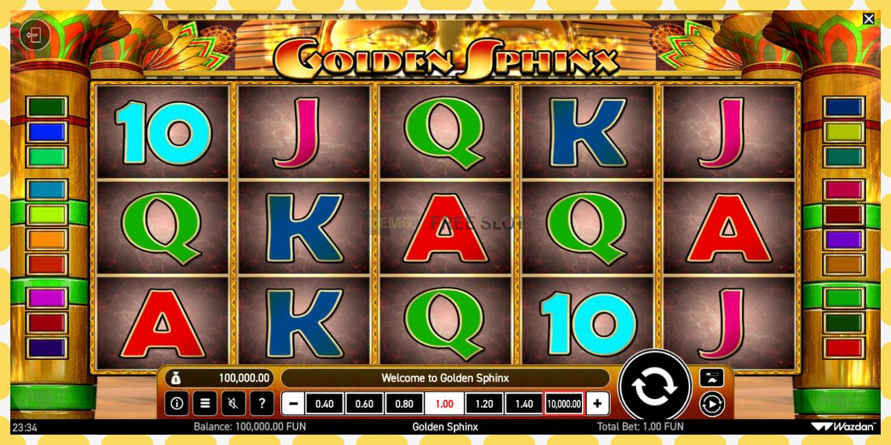 Demo slot Golden Sphinx ingyenes és regisztráció nélkül, kép - 1