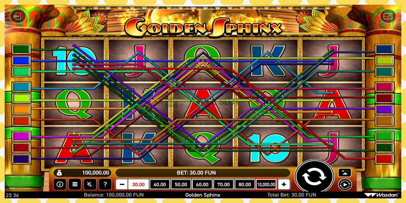 Demo slot Golden Sphinx නොමිලේ සහ ලියාපදිංචියකින් තොරව, පින්තූරය - 1