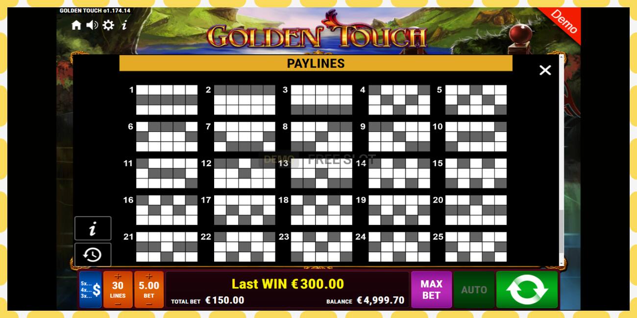 Demo slot Golden Touch free and without registration, picture - 1