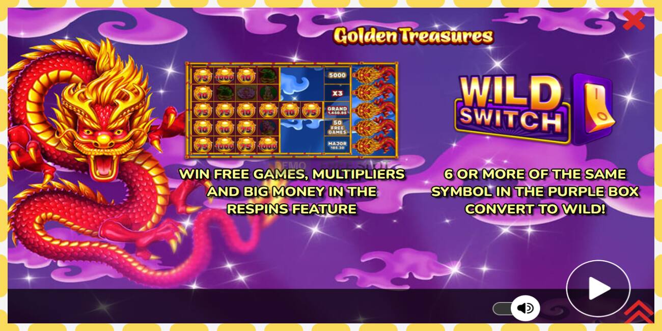 Demo slot Golden Treasures free and without registration, picture - 1