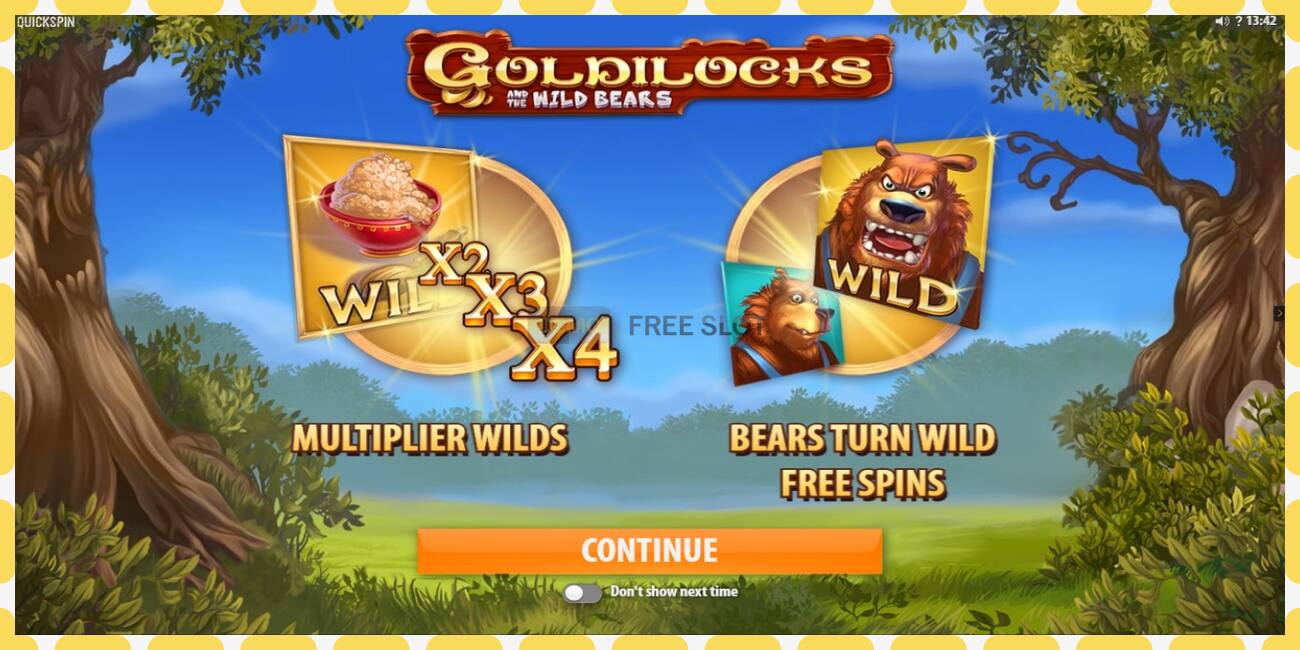 Demo slot Goldilocks and the Wild Bears free and without registration, picture - 1