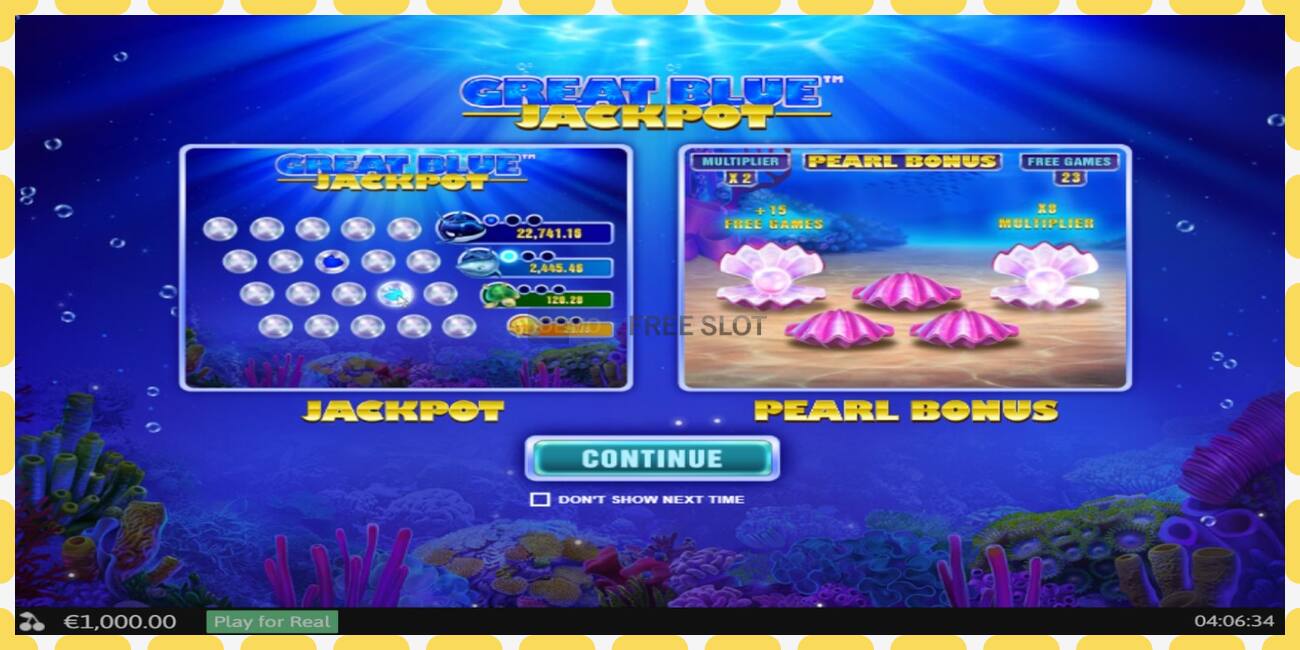 Demo-spor Great Blue Jackpot gratis og uten registrering, bilde - 1