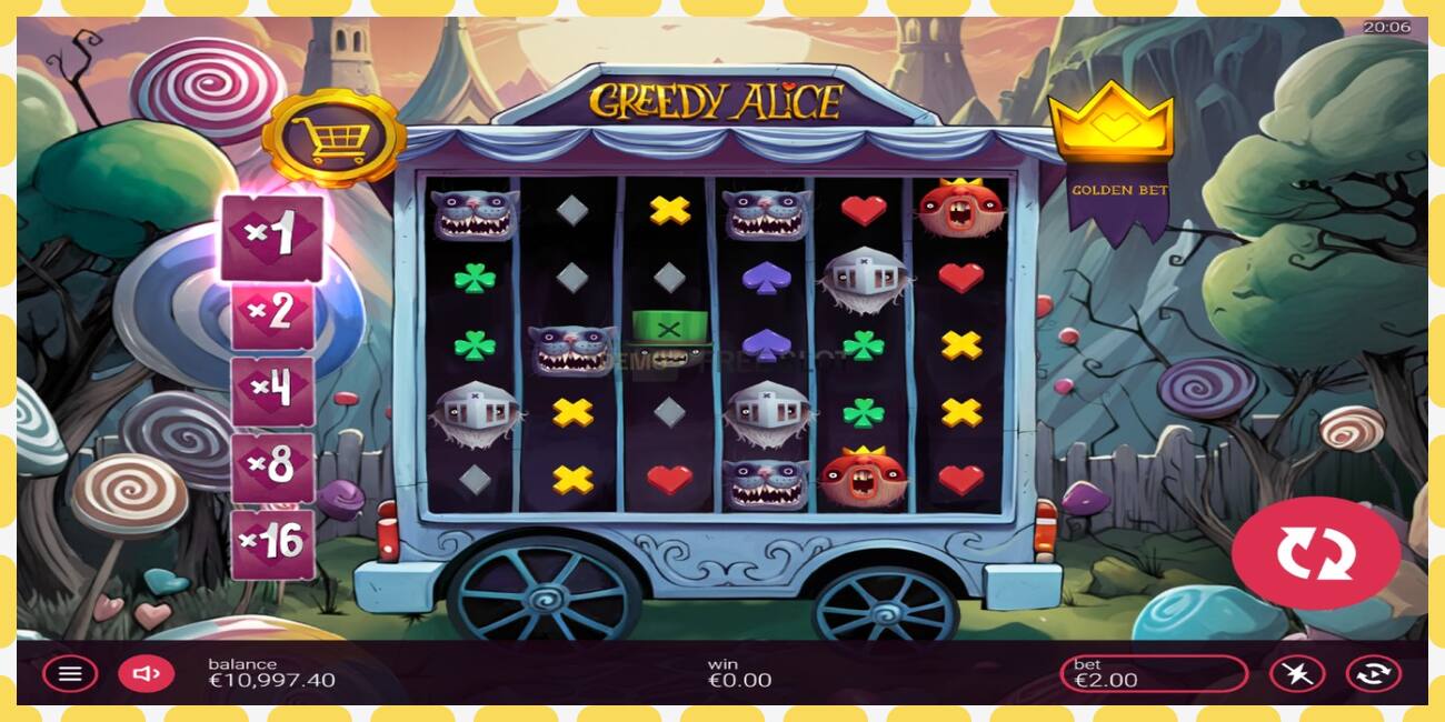 Demo slot Greedy Alice free and without registration, picture - 1