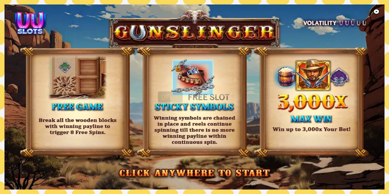 Demo slots Gunslinger bezmaksas un bez reģistrācijas, attēlu - 1