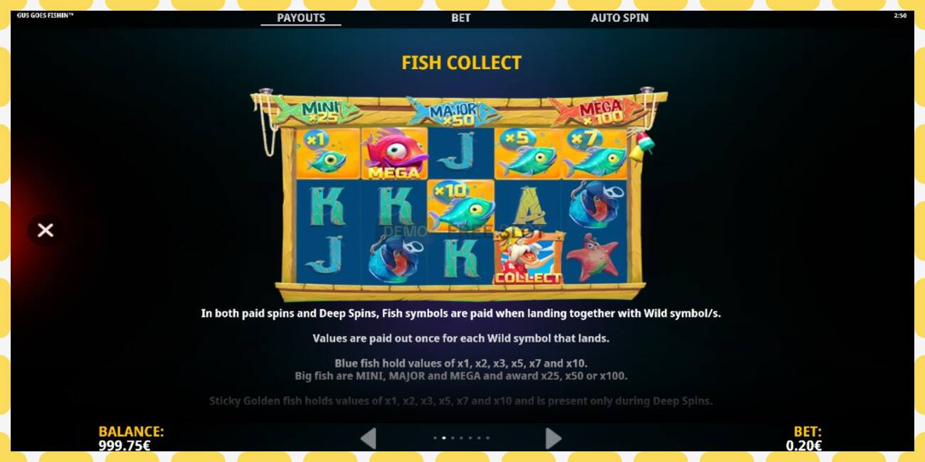 Demo slot Gus Goes Fishin free and without registration, picture - 1