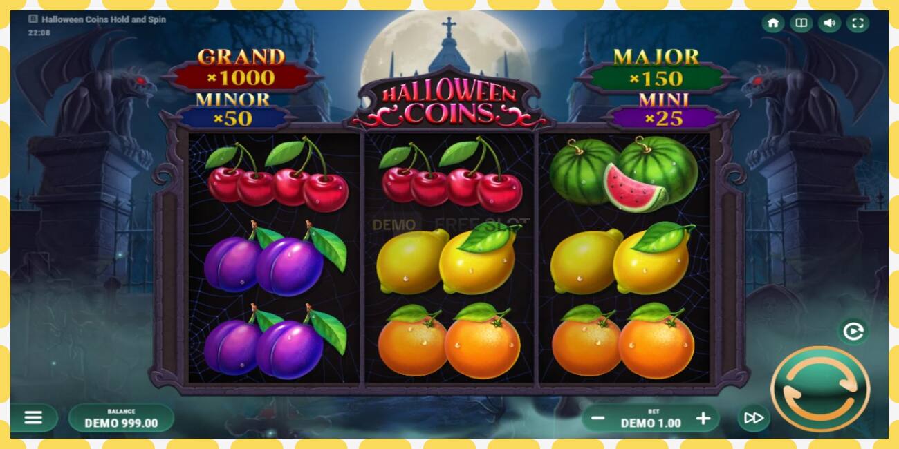 Gniazdo demonstracyjne Halloween Coins Hold and Spin bezpłatnie i bez rejestracji, zdjęcie - 1