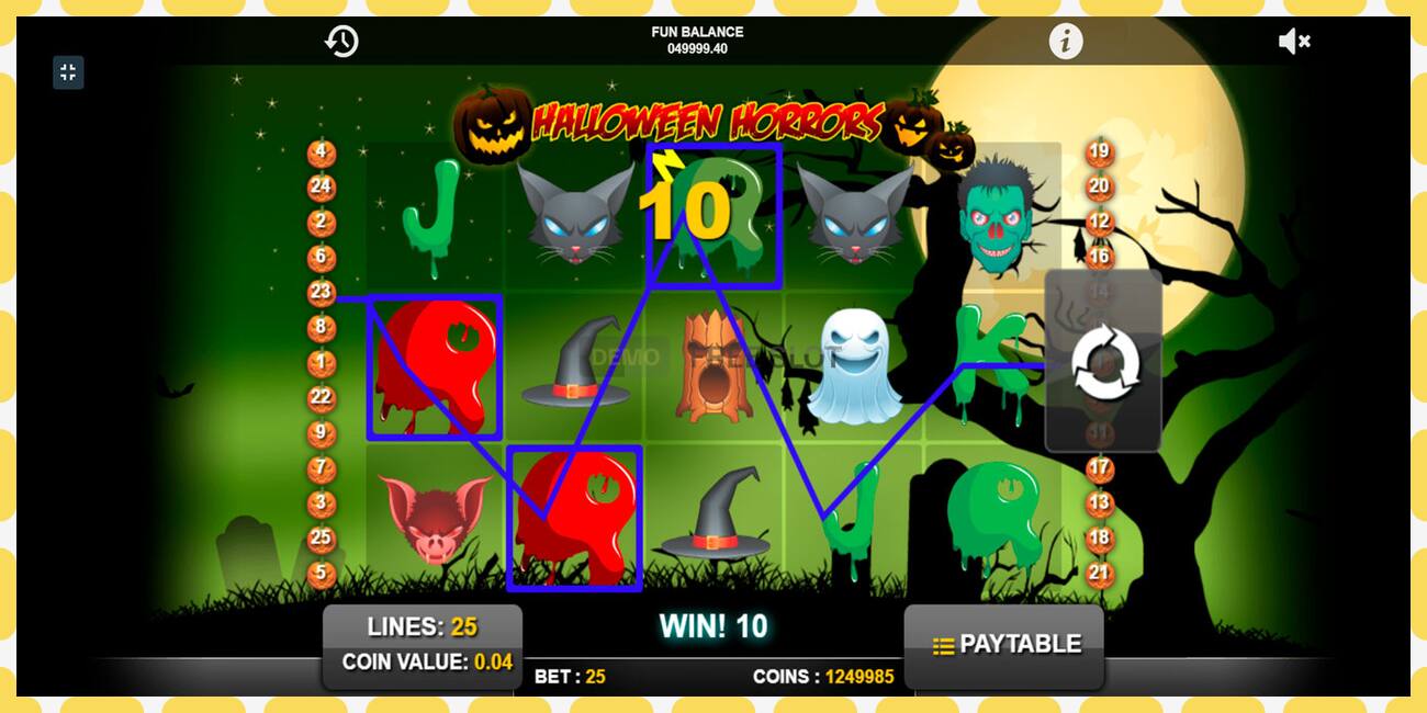 Slot demo Halloween Horrors gratis dan tanpa registrasi, gambar - 1