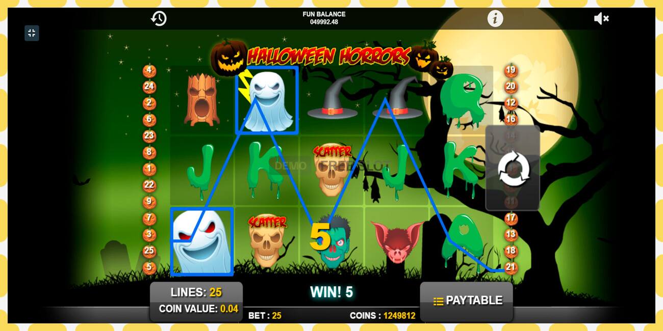 Slot demo Halloween Horrors gratis dan tanpa registrasi, gambar - 1