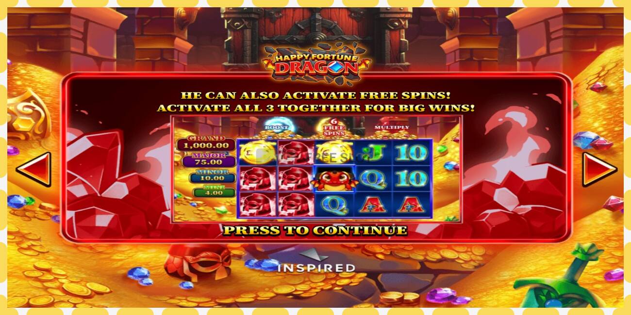 Demo slot Happy Fortune Dragon free and without registration, picture - 1