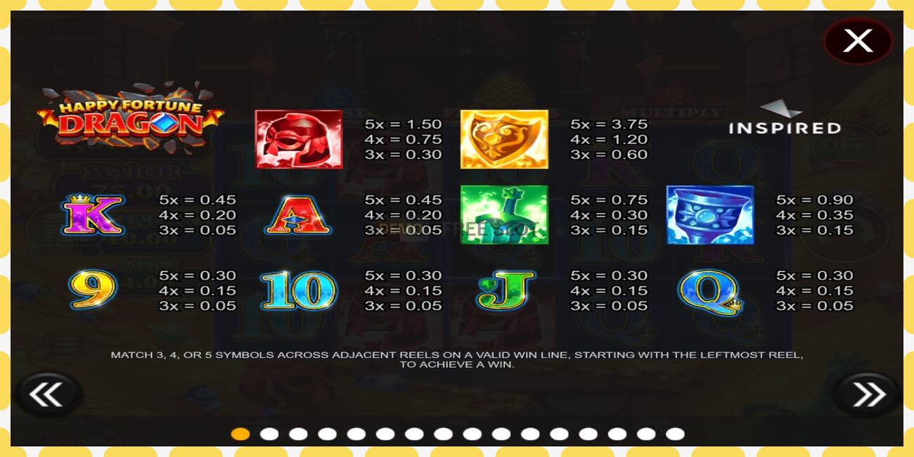 Demo slot Happy Fortune Dragon free and without registration, picture - 1