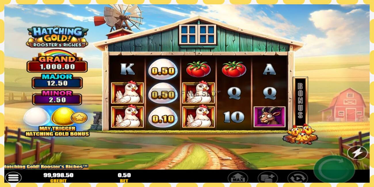 Demo lizdas Hatching Gold! Roosters Riches nemokamai ir be registracijos, paveikslėlį - 1