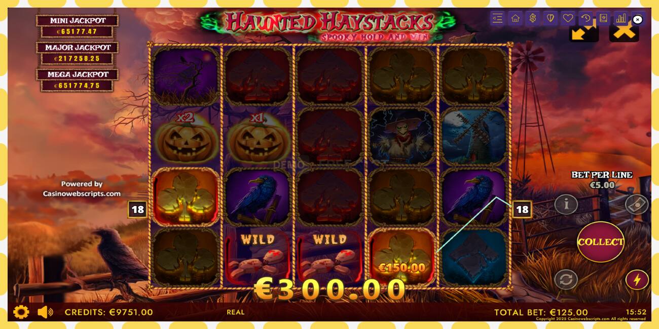 Gniazdo demonstracyjne Haunted Haystacks - Spooky Hold and Win bezpłatnie i bez rejestracji, zdjęcie - 1