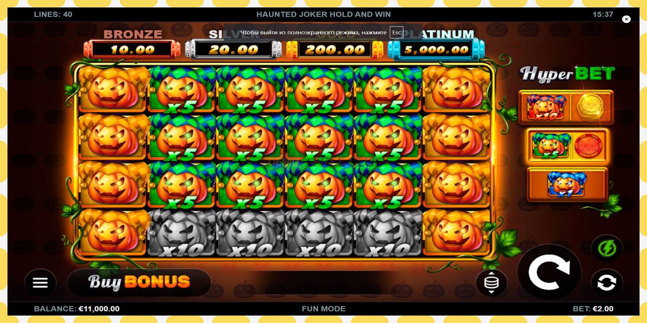 Demo slot Haunted Joker Hold and Win free and without registration, picture - 1