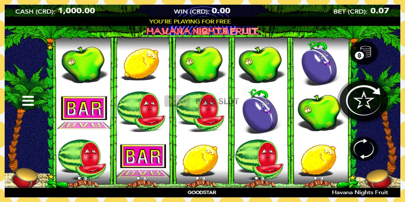 Demo-spor Havana Nights Fruit gratis og uten registrering, bilde - 1