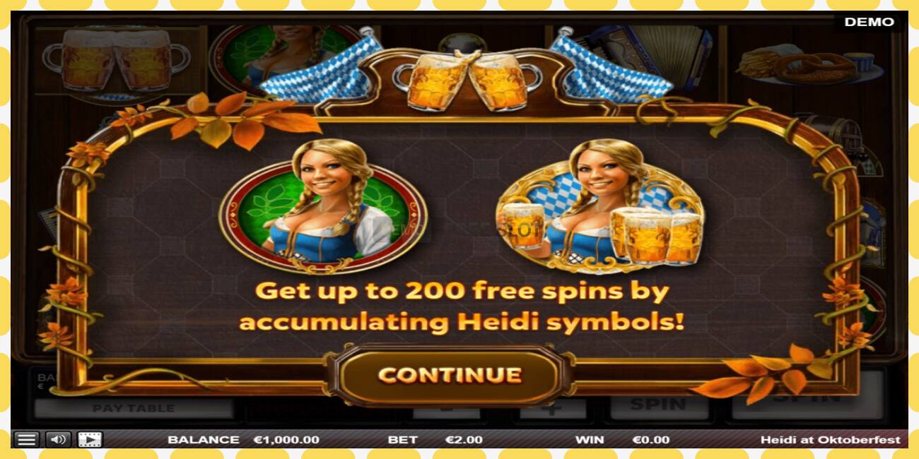 Demo slot Heidi at Oktoberfest free and without registration, picture - 1