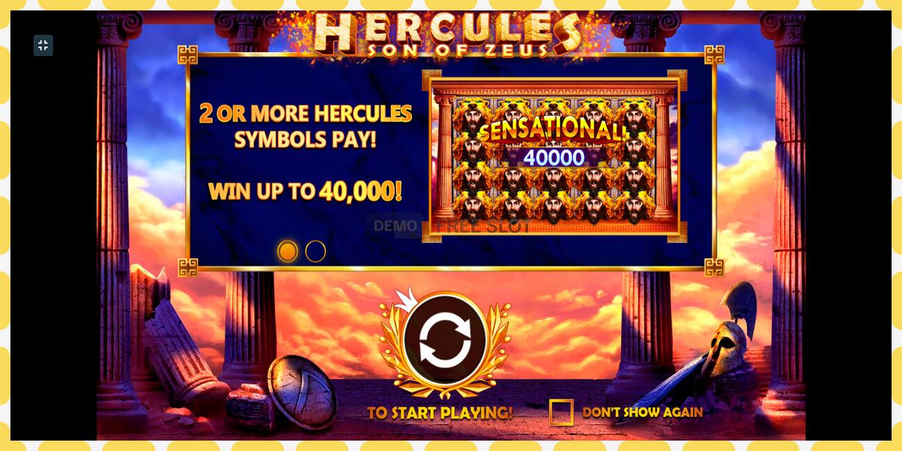 Demo slot Hercules Son of Zeus free and without registration, picture - 1