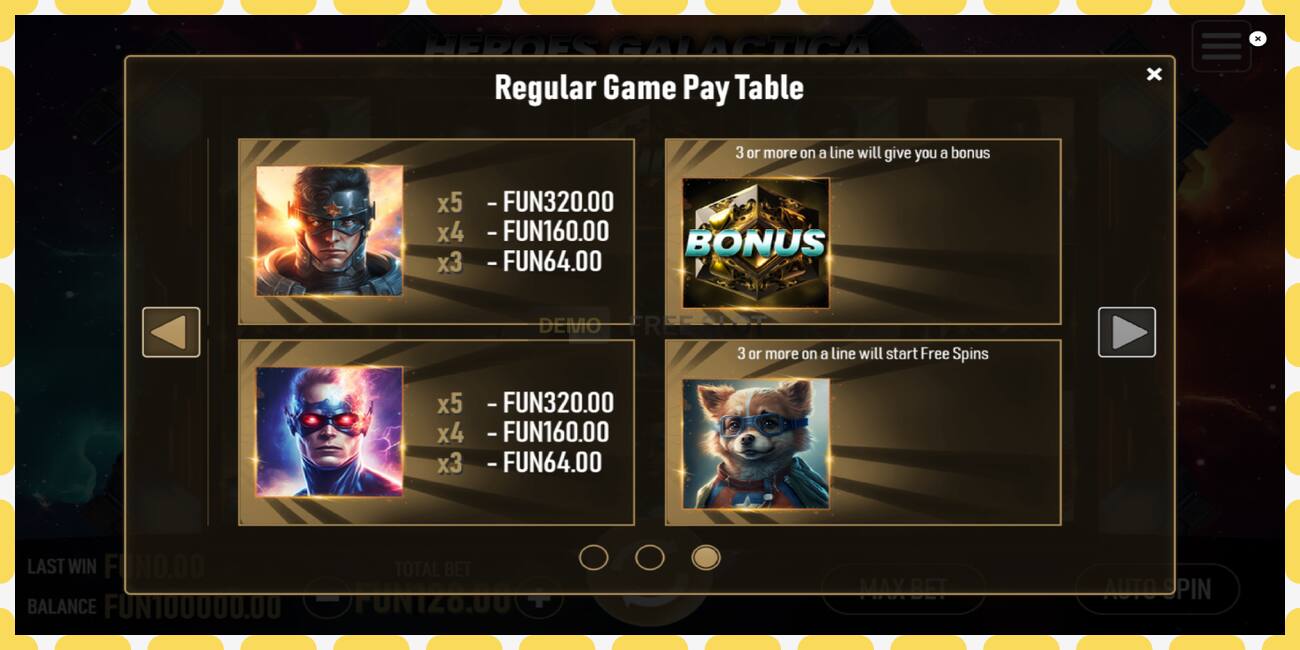 Slot de demonstração Heroes Galactica grátis e sem registro, foto - 1