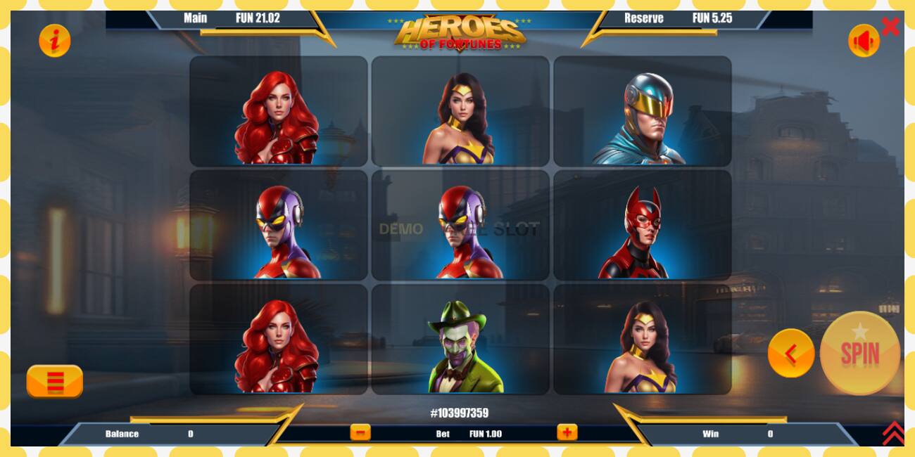 Demo slot Heroes of Fortune free and without registration, picture - 1