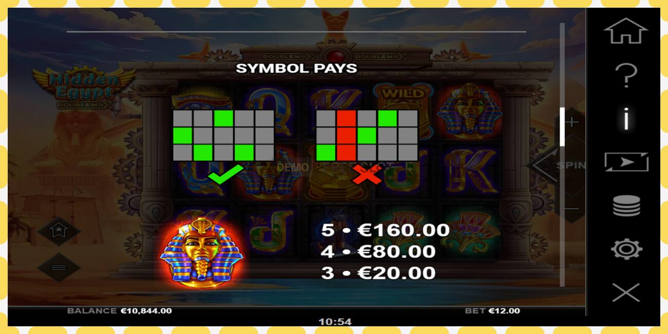 Demo uyasi Hidden Egypt DoubleMax bepul va royxatdan holda, rasm - 1