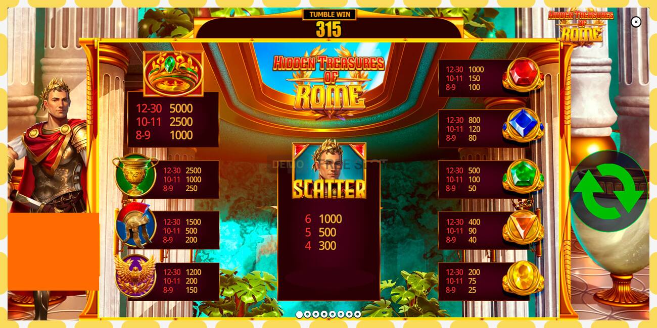 Slot demo Hidden Treasures of Rome percuma dan tanpa pendaftaran, gambar - 1