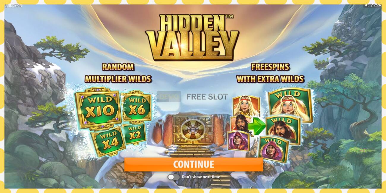 Demo slot Hidden Valley free and without registration, picture - 1