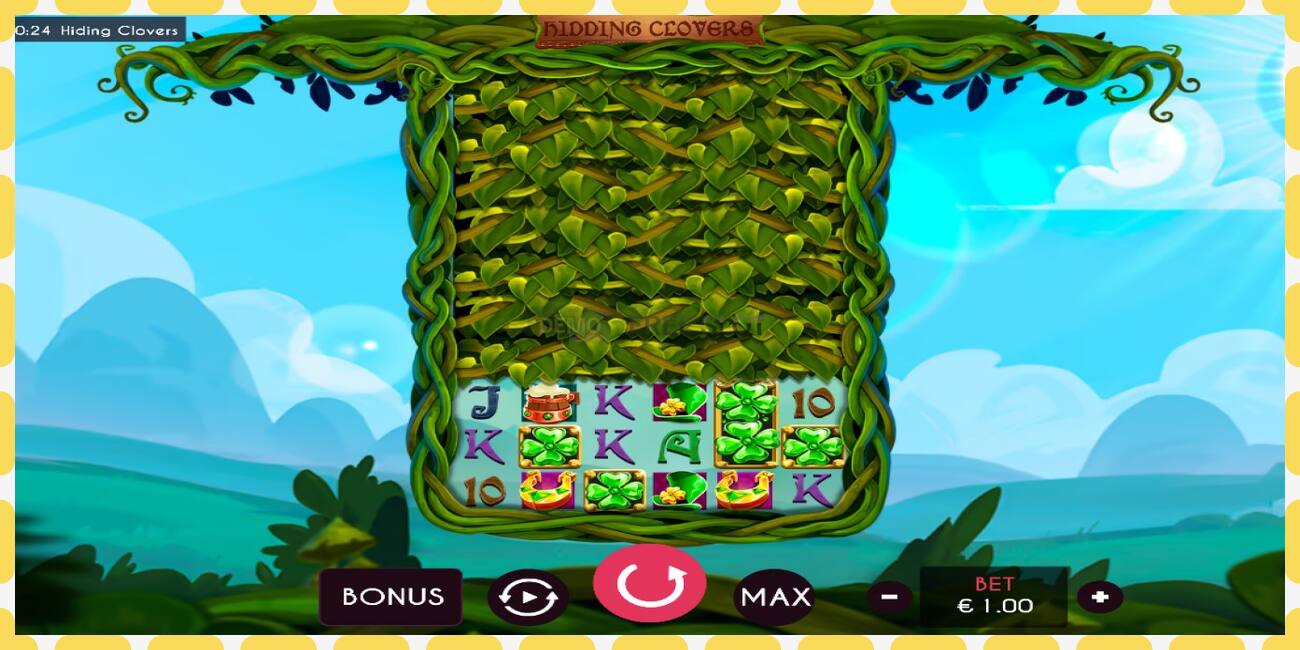 Demo slot Hiding Clovers free and without registration, picture - 1